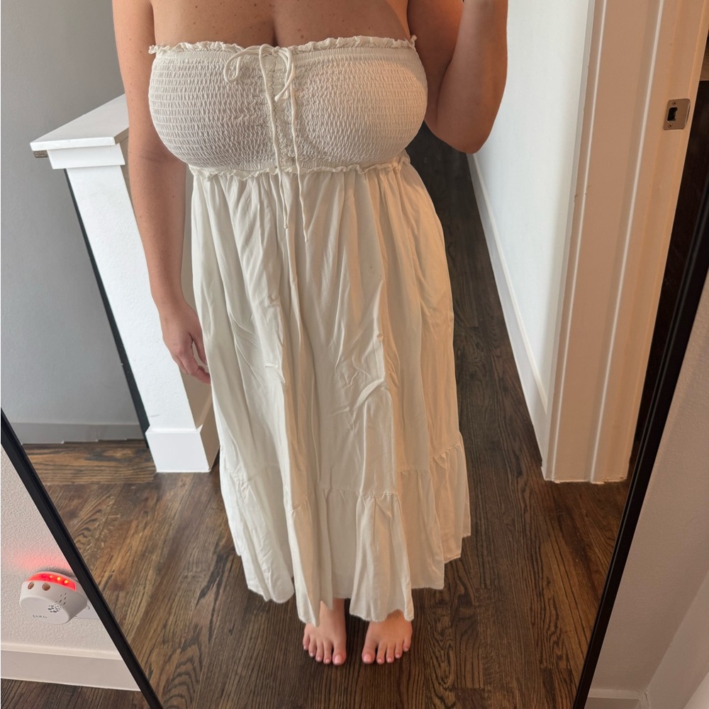 Petal & Pup Cream Textured Dress